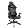 Dla gracza fotel Red Fighter C7, czarna, odczepiany zagłówek, + mysz Marvo G942, PROMO