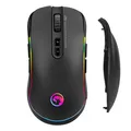 Dla gracza fotel Red Fighter C7, czarna, odczepiany zagłówek, + mysz Marvo G942, PROMO