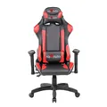 Dla gracza fotel Red Fighter C8, czarna, odczepiany zagłówek, podświetlenie RGB
