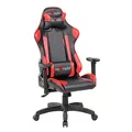 Dla gracza fotel Red Fighter C8, czarna, odczepiany zagłówek, podświetlenie RGB