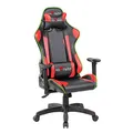Dla gracza fotel Red Fighter C8, czarna, odczepiany zagłówek, podświetlenie RGB