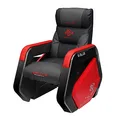 Sofa gamingowa E-Blue AUROZA, szaro-czerwona, regulowana