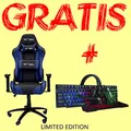 Dla gracza fotel Red Fighter C1, niebieska, + zestaw 3 w 1 CM370 PROMO