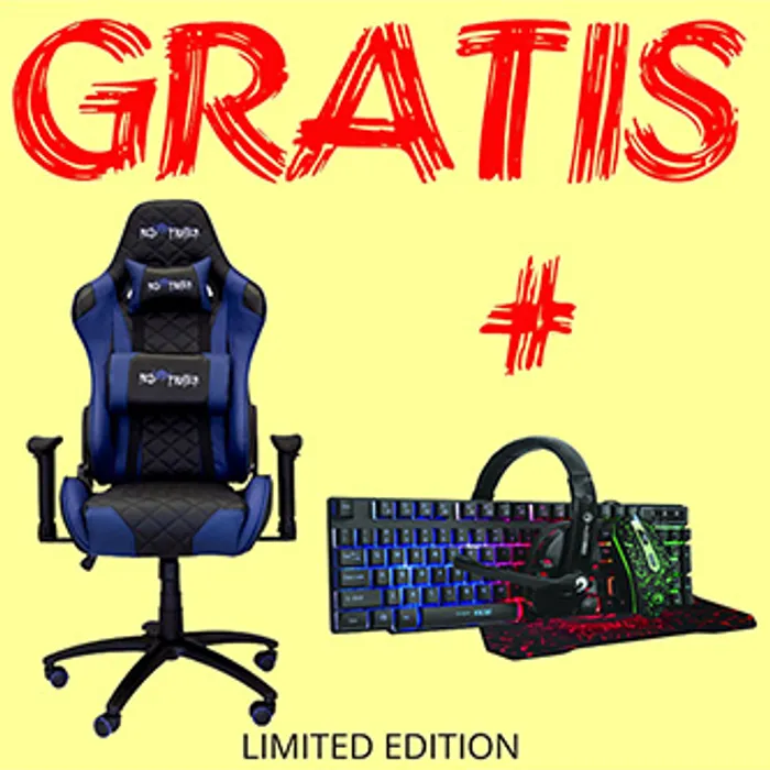 Główne zdjęcie produktu Herní židle Red Fighter C1, modrá, + sada 4v1 CM370 PROMO