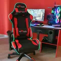 Dla gracza fotel Red Fighter C8, czarno-czerwona, + zestaw 3 w 1 CM370 PROMO, podświetlenie RGB