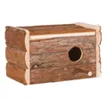 Budka lęgowa wykonana z naturalnego drewna dla nimf 30x20x20 cm