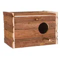 Budka lęgowa wykonana z naturalnego drewna dla nimf 30x20x20 cm