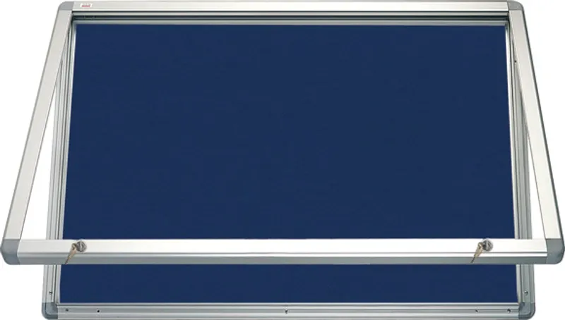 Główne zdjęcie produktu Horizontální vitrina 90x60 cm, zámek,filcový vnitřek - modrý