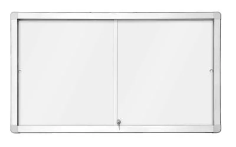 Główne zdjęcie produktu Horizontální magnetická vitrína s posuvnými dveřmi 141 x 70 cm (12xA4)