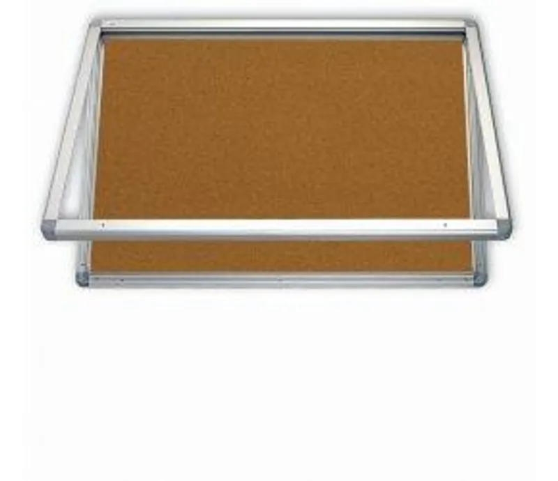 Główne zdjęcie produktu Horizontální vitrina se zámkem, 150 x 100 cm - korkový vnitřek