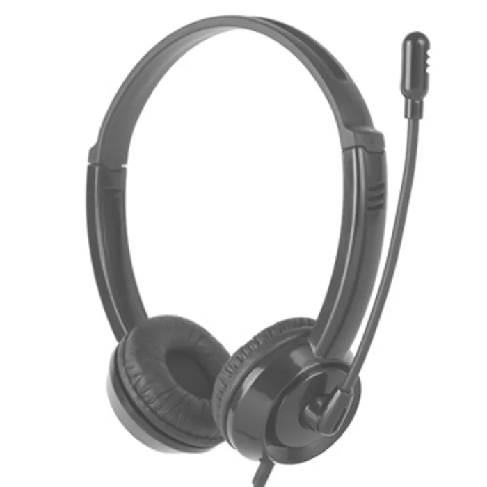 Główne zdjęcie produktu HP DHE-8009 sluchátka s mikrofonem, ovládání hlasitosti, černá, klasická typ 3,5mm jack