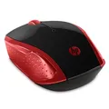 HP Mysz 200 Red, 1000DPI, 2.4 [GHz], optyczna, 3kl., bezprzewodowa, czerwona, 2 szt AAA, MacOS X 10.x,Google Chrome OS, MS Windows