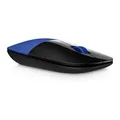 Następne zdjęcie produktu HP Mysz Z3700 Dragonfly Blue, 1200DPI, 2.4 [GHz], optyczna Blue LED, 3kl., bezprzewodowa, niebieska, 1 szt AA, Windows 7/8/10, Mac