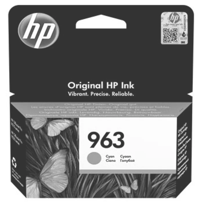 Główne zdjęcie produktu HP originální ink 3JA23AE#301, HP 963, cyan, blistr, 700str., 10.77ml, HP Officejet Pro 9