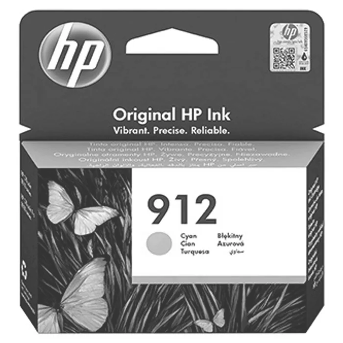 Główne zdjęcie produktu HP originální ink 3YL77AE, HP 912, cyan, 315str., high capacity, HP Officejet 8012, 8013,
