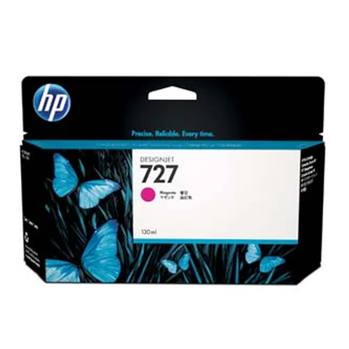 Główne zdjęcie produktu HP originální ink B3P20A, HP 727, magenta, 130ml, HP DesignJet T1500, T2500, T920