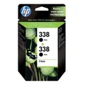 HP oryginalny ink / tusz CB331EE, HP 338, black, 900 (2x450)s, 2x11ml, HP 2-pack +  paper 2-Pack, C8765EE, PSC-1610, OJ-6210, Desk