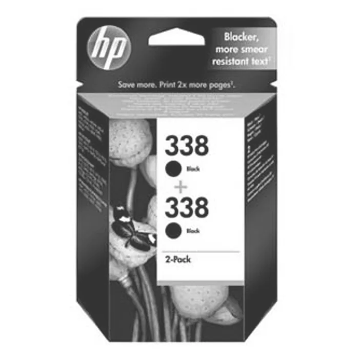 Główne zdjęcie produktu HP originální ink CB331EE, HP 338, black, 900 (2x450)str., 2x11ml, HP 2-Pack, C8765EE, PS