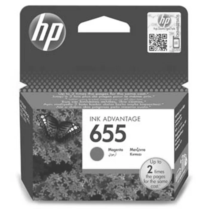 Główne zdjęcie produktu HP originální ink CZ111AE, HP 655, magenta, 600str., HP Deskjet Ink Advantage 3525, 5525,