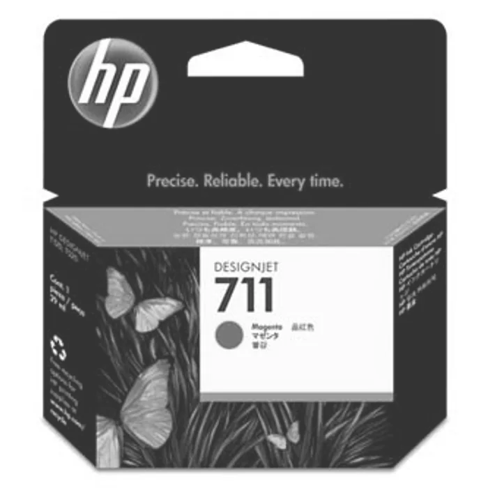 Główne zdjęcie produktu HP originální ink CZ131A, HP 711, magenta, 29ml, HP DesignJet T120, T520