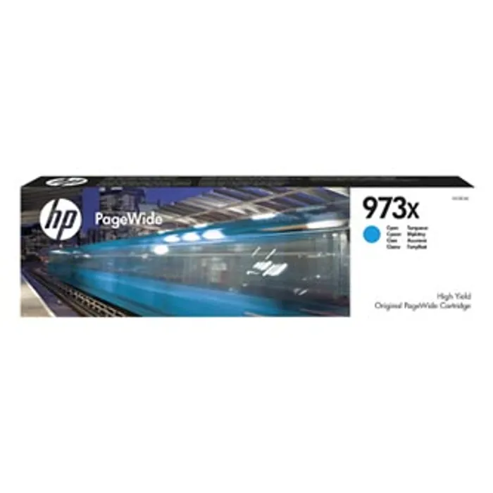 Główne zdjęcie produktu HP originální ink F6T81AE, HP 973X, cyan, 7000str., 82ml, HP PageWide Pro 452, Pro 477