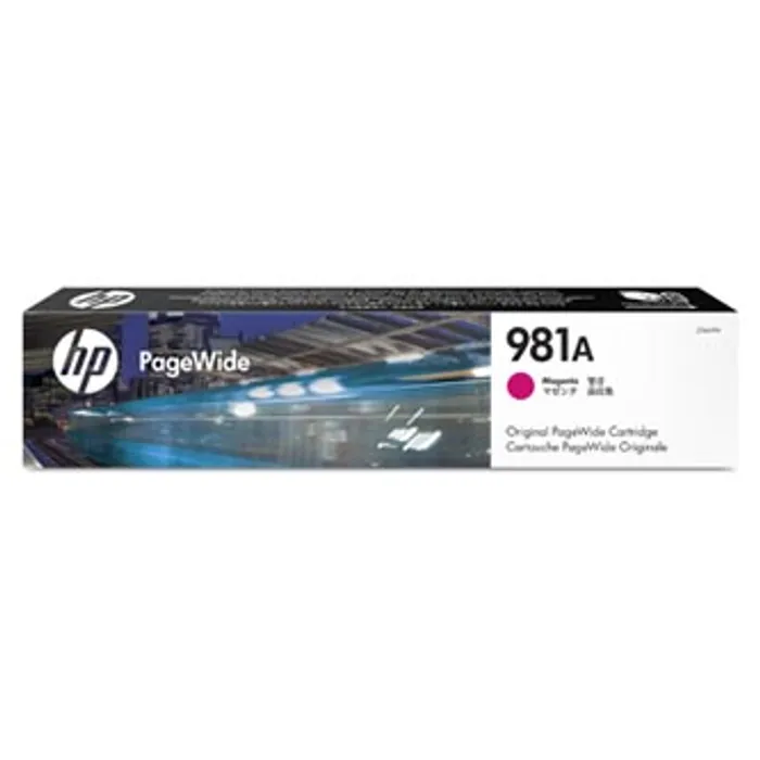 Główne zdjęcie produktu HP originální ink J3M69A, HP 981A, magenta, 6000str., 70ml, HP PageWide Enterprise Color