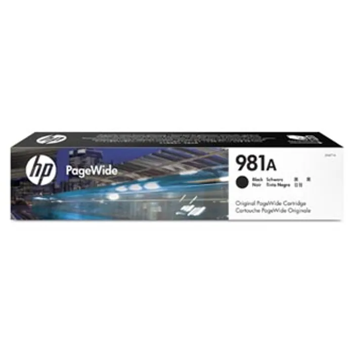 Główne zdjęcie produktu HP originální ink J3M71A, HP 981A, black, 6000str., 106ml, HP PageWide Enterprise Color 5