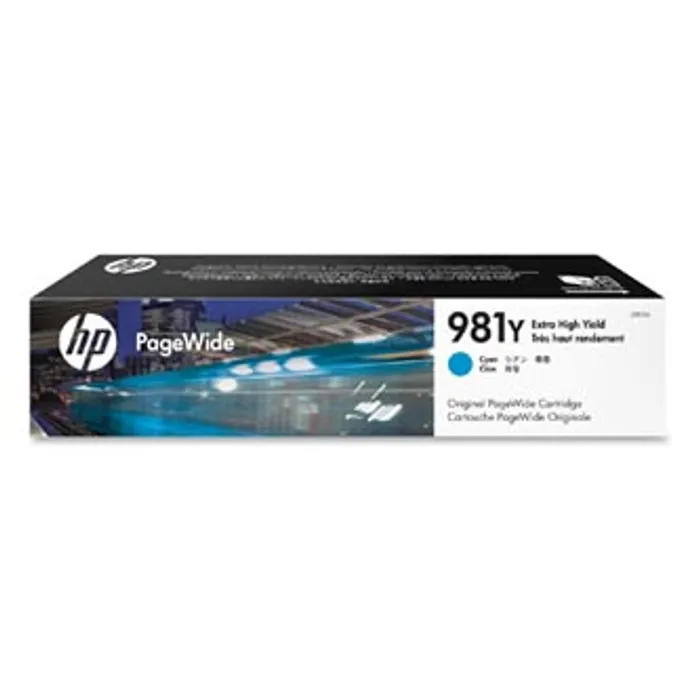 Główne zdjęcie produktu HP originální ink L0R13A, HP 981Y, cyan, 16000str., 185ml, extra high capacity, HP PageWi