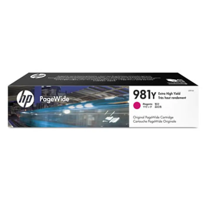 Główne zdjęcie produktu HP originální ink L0R14A, HP 981Y, magenta, 16000str., 185ml, extra high capacity, HP Pag