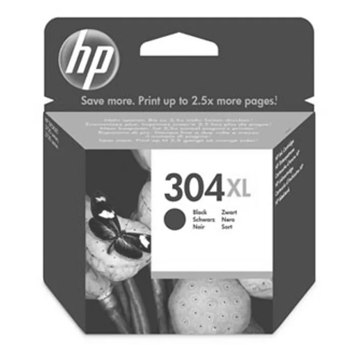 Główne zdjęcie produktu HP originální ink N9K08AE, HP 304XL, black, 300str., 5.5ml, HP DeskJet 2620,2630,2632,263