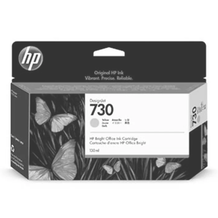Główne zdjęcie produktu HP originální ink P2V64A, HP 730, yellow, 130ml, HP HP DESIGNJET T1600 SERIES,1700 SERIES