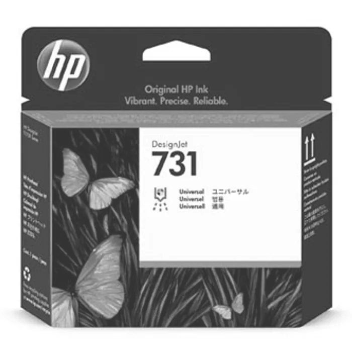 Główne zdjęcie produktu HP originální tisková hlava P2V27A, HP 731, black, 1ks, HP pro DesignJet T1700, T1700 Pos