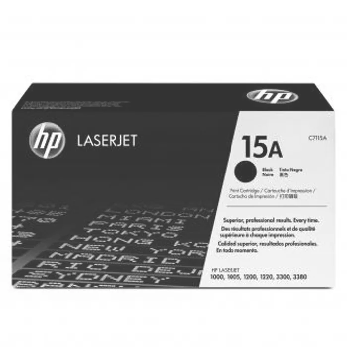 Główne zdjęcie produktu HP originální toner C7115A, black, 2500str., HP 15A, HP LaserJet 1000, 1200, 1200n, 1220,