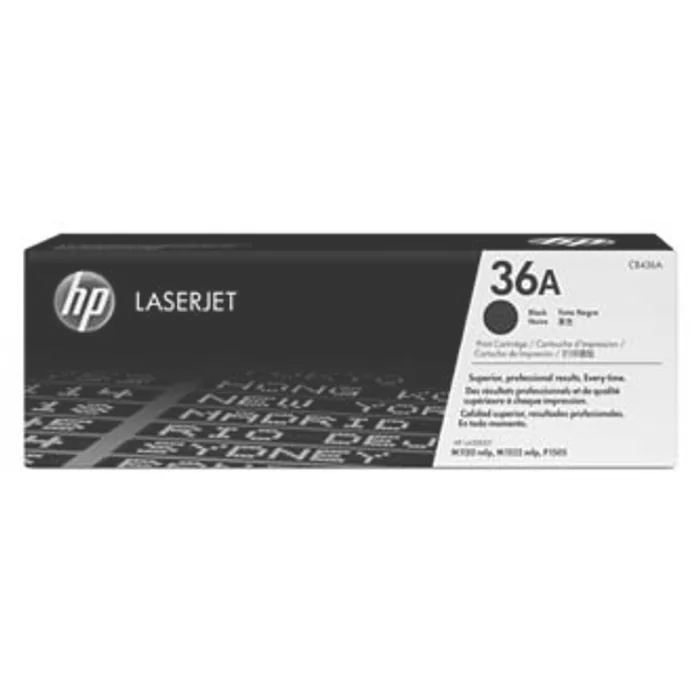 Główne zdjęcie produktu HP originální toner CB436A, black, 2000str., HP 36A, HP LaserJet P1505, M1522n, nf MFP, O