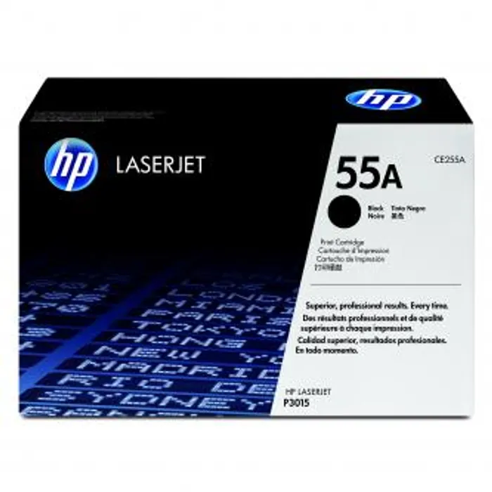Główne zdjęcie produktu HP originální toner CE255A, black, 6000str., HP 55A, HP LaserJet P3015, LaserJet Pro 500