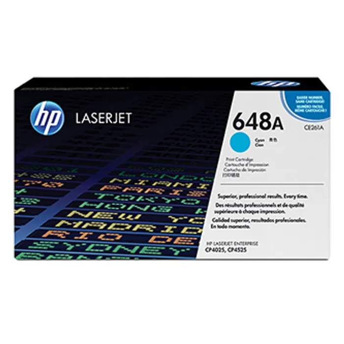 Główne zdjęcie produktu HP originální toner CE261A, cyan, 11000str., HP 648A, HP Color LaserJet CP4025, CP4525, O