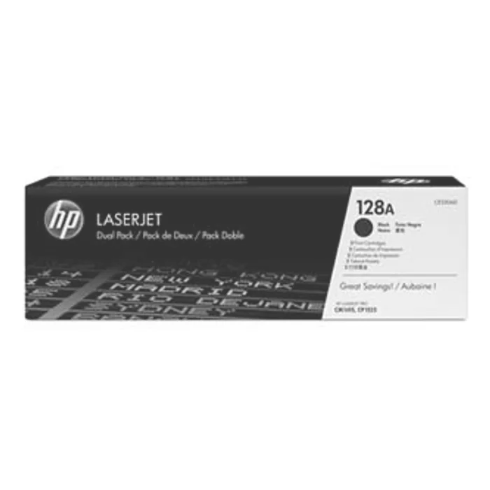 Główne zdjęcie produktu HP originální toner CE320AD, black, 4000 (2x2000)str., HP 128A, HP LaserJet Pro CP1525n,