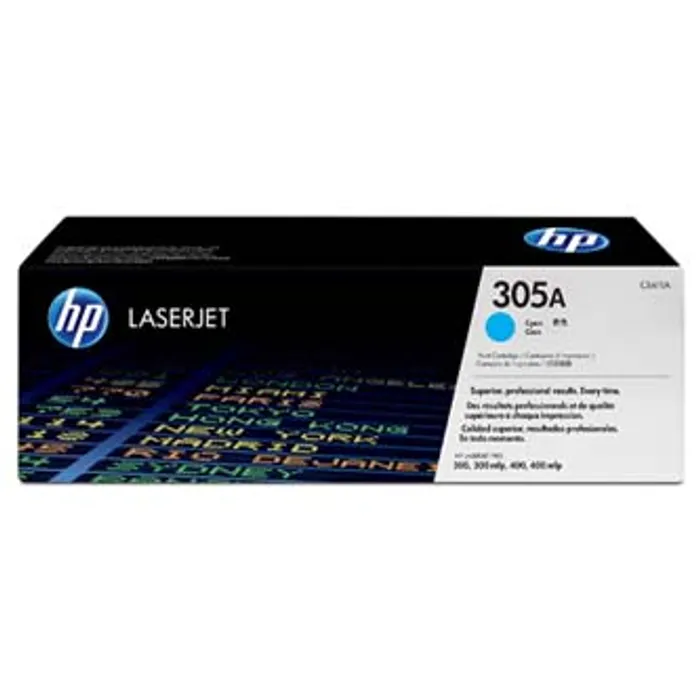 Główne zdjęcie produktu HP originální toner CE411A, cyan, 2600str., HP 305A, HP Color LaserJet Pro M375NW, Pro M4