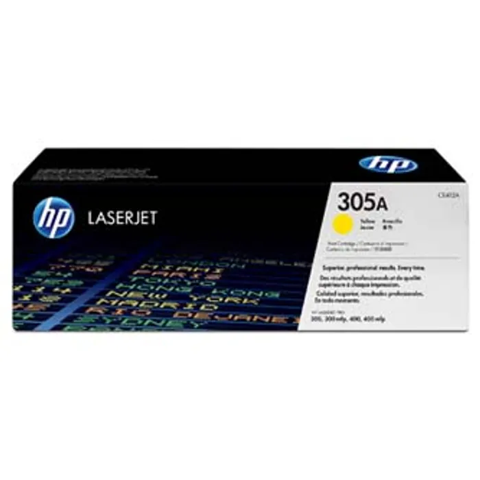 Główne zdjęcie produktu HP originální toner CE412A, yellow, 2600str., HP 305A, HP Color LaserJet Pro M375NW, Pro