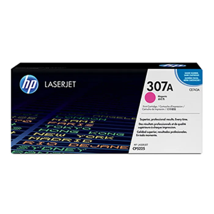 Główne zdjęcie produktu HP originální toner CE743A, magenta, 7300str., HP 307A, HP Color LaserJet CP5225, O