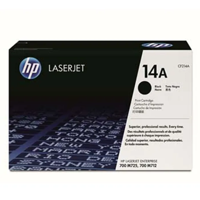 Główne zdjęcie produktu HP originální toner CF214A, black, 10000str., HP 14A, HP LaserJet Enterprise 700 M712, O