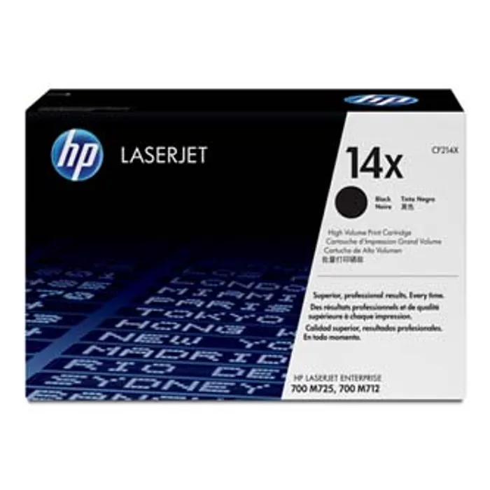 Główne zdjęcie produktu HP originální toner CF214X, black, 17500str., HP 14X, HP LaserJet Enterprise 700 M712dn,