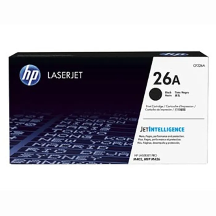 Główne zdjęcie produktu HP originální toner CF226A, black, 3100str., HP 26A, HP LaserJet Pro M402, Pro MFP M426,