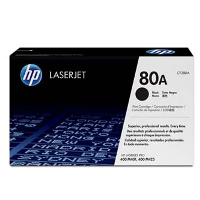 Główne zdjęcie produktu HP originální toner CF280A, black, 2560str., HP 80A, HP LaserJet Pro 400 M425, LJ Pro 400