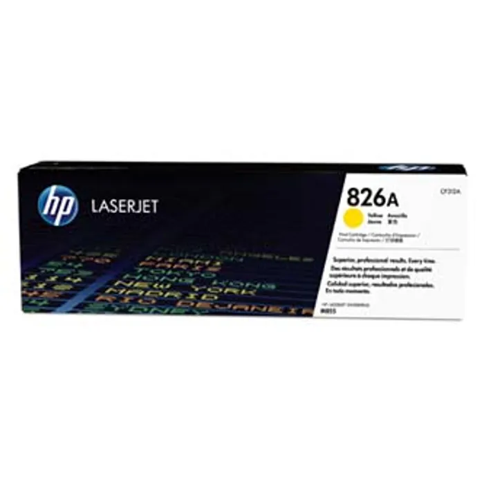 Główne zdjęcie produktu HP originální toner CF312A, yellow, 31500str., HP 826A, HP Color LaserJet Enterprise M855