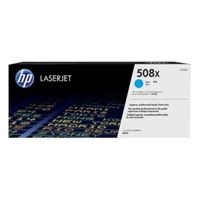Główne zdjęcie produktu HP originální toner CF361X, cyan, 9500str., HP 508X, high capacity, HP Color LaserJet Ent