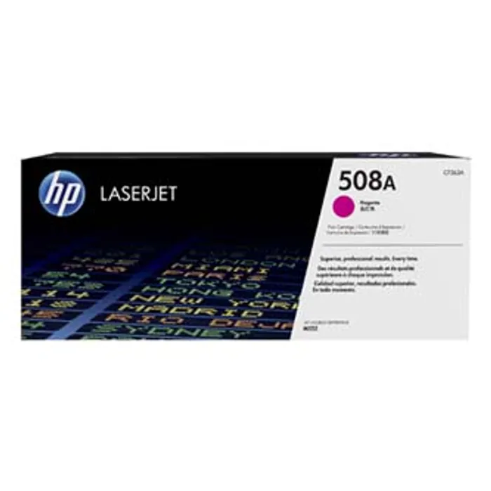 Główne zdjęcie produktu HP originální toner CF363A, magenta, 5000str., HP 508A, HP Color LaserJet Enterprise M552