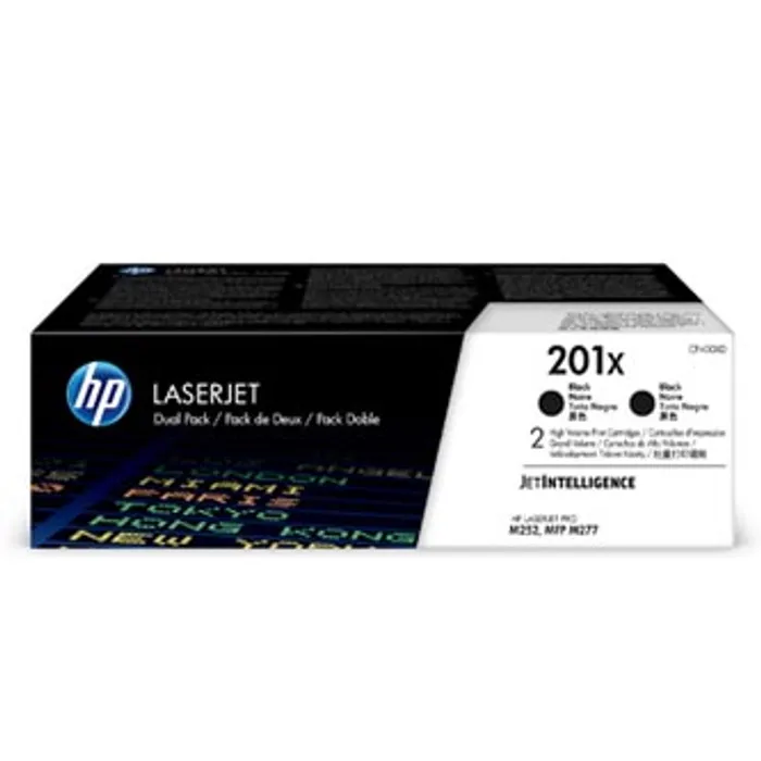 Główne zdjęcie produktu HP originální toner CF400XD, black, 5600 (2x2800)str., HP 201X, HP Color LaserJet MFP M27