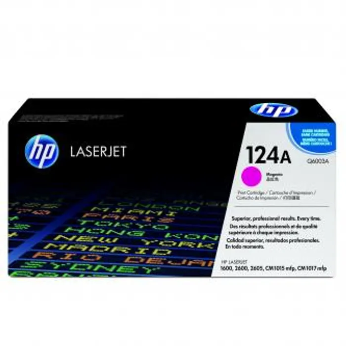 Główne zdjęcie produktu HP originální toner Q6003A, magenta, 2000str., HP 124A, HP Color LaserJet 1600, 2600n, 26