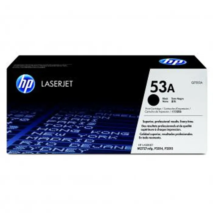 Główne zdjęcie produktu HP originální toner Q7553A, black, 3000str., HP 53A, HP LaserJet P2010, P2015, O